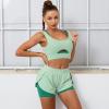 Double spell yoga clothes set two pieces female Y26