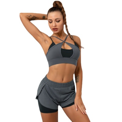 Two-piece quick Dry Yoga clothes Fitness clothes female Y25
