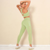 Double-sided Nylon Solid color beautiful Back Yoga suit Y9