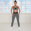 Running fitness clothes tight beautiful back top two-piece set Y24