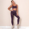 Washed Seamless Knitted buttock Yoga Suit Y6