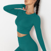 Yoga clothes hygroscopic body shaping long sleeve female Y74