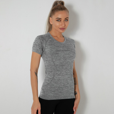 Women's morning exercise running short sleeves Y84