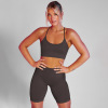Sports running fitness clothing bra two-piece set female Y58
