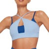 Double color cross beautiful back suspenders yoga clothes Y98