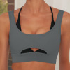 Double Layer Bra Zipper Top Yoga clothes Women Y61