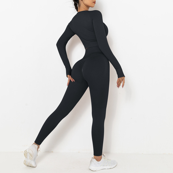 Long sleeve Yoga suit sports running fitness clothes female Y40