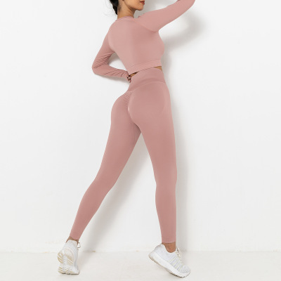 Long sleeve Yoga suit sports running fitness clothes female Y40