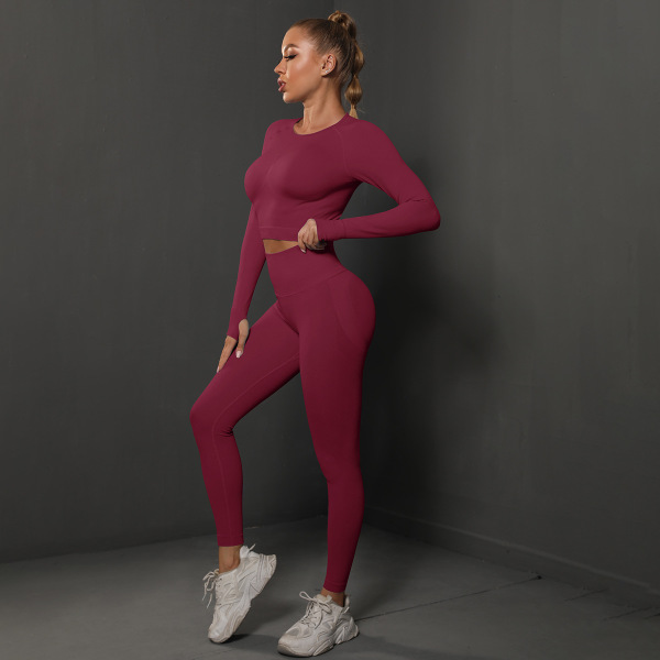 Peach color yoga wear sportswear 180
