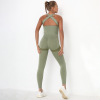 Seamless Sexy Peach Butt Pocket Yoga Onesie Y31