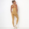 Seamless Sexy Peach Butt Pocket Yoga Onesie Y31