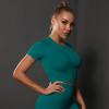 Seamless tight pleated T-shirt 176