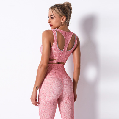 Sexy buttocks print dot breathable yoga bra Y108