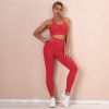 Solid color Yoga clothes Sports running fitness pants Women Y36