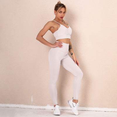 Solid color Yoga clothes Sports running fitness pants Women Y36