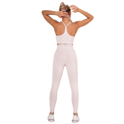 Solid color Yoga clothes Sports running fitness pants Women Y36