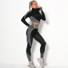 Long sleeve suit sports running fitness pants for women Y43