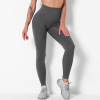 Solid color nine-point pants Running sports fitness pants Women Y136