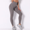 Solid color nine-point pants Running sports fitness pants Women Y136