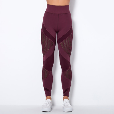 Striped hygroscopic and perspirant Yoga Pants Y124