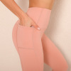 Double-sided nylon side Pocket Yoga Pants Y135