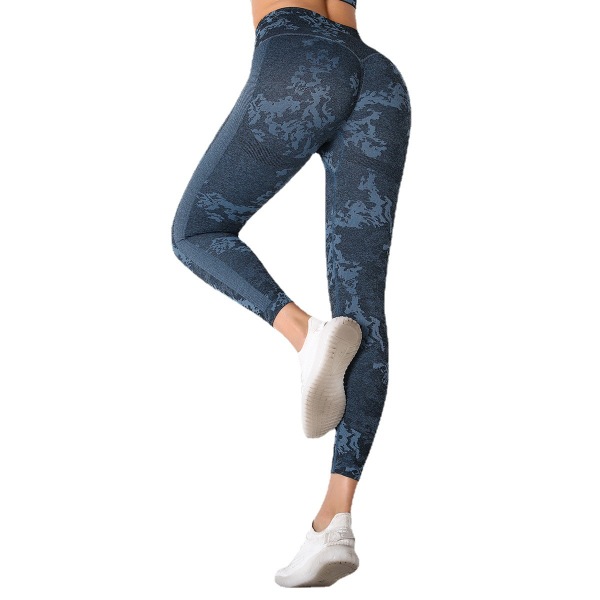 Seamless knitted yoga clothing women's camo buttock Yoga Pants Y140