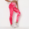 Tie dye Bubble Yoga pants slim buttock sports fitness pants Y131