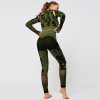 Camo Hollowed Out Yoga Clothing Set Y19