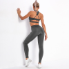 Striped Pocket Yoga suit Women's Beautiful Back Sports Y11