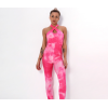 Cross Tie Dye Beauty Back Bubble Multi-color One-piece Y56