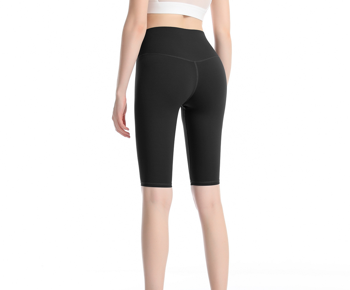High-waisted Peach buttock five-cent Tight Yoga Shorts Y156