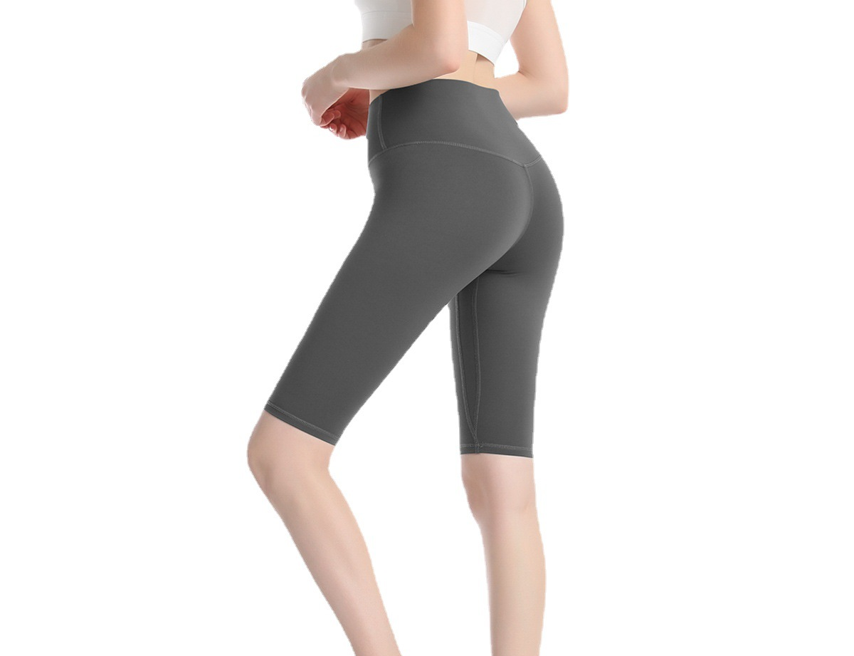 High-waisted Peach buttock five-cent Tight Yoga Shorts Y156