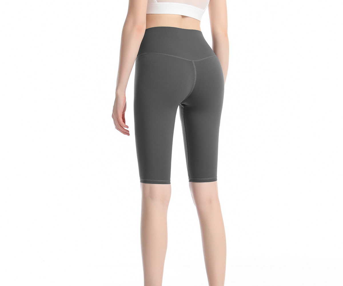 High-waisted Peach buttock five-cent Tight Yoga Shorts Y156