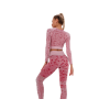 Jacquard Top Long Sleeve Yoga clothes suit Sports Y53