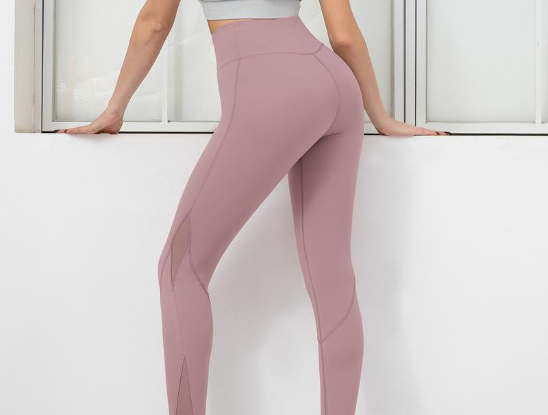 Mesh stitching sweatpants for women Y152