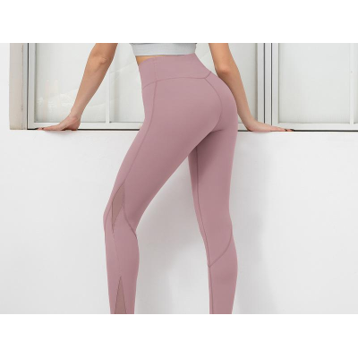 Mesh stitching sweatpants for women Y152