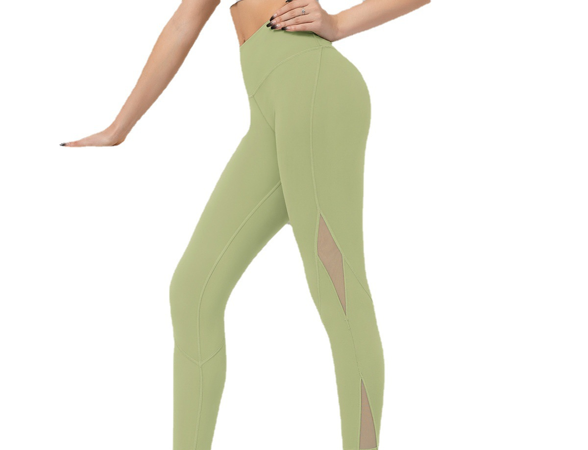 Mesh stitching sweatpants for women Y152