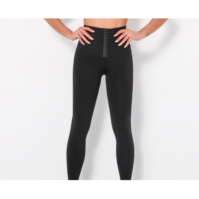 Ultra High Waist Breasted Abdominal Retraction Fitness Pants Y158